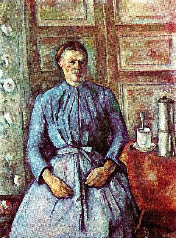 Paul Cezanne kvinna med kaffekanna oil painting picture